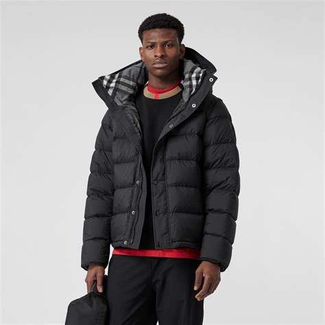 burberry mens puffer coat|puffer jacket with detachable sleeves.